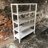 Reclaimed Wooden Shelving Unit - White Wash