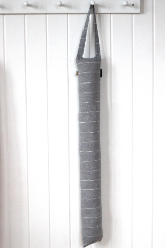 Wild Stripe Draught Excluder - Washed Stone