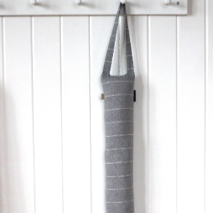 Wild Stripe Draught Excluder - Washed Stone