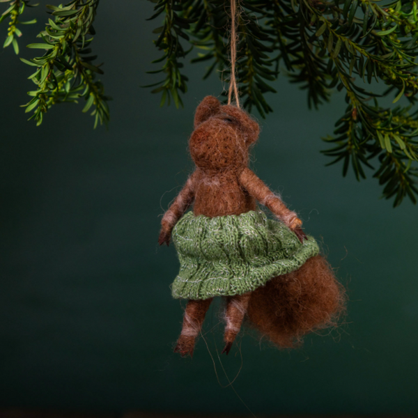 Suzy Squirrel Felt Decoration