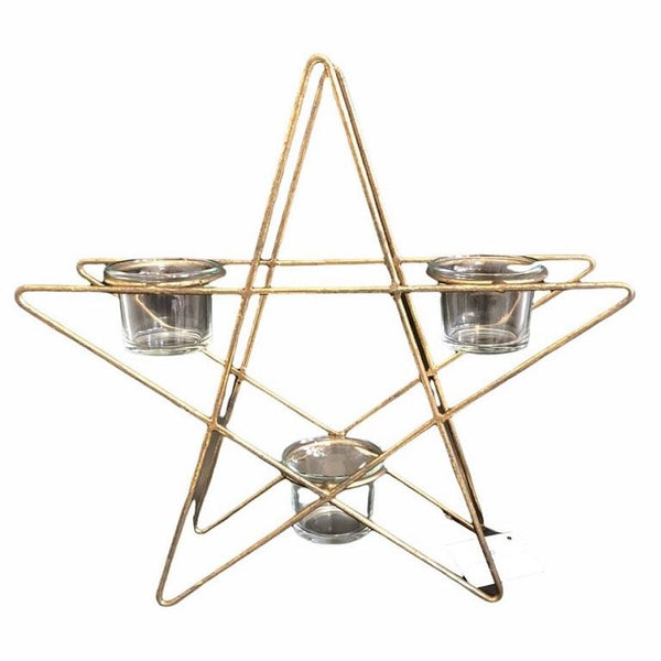 Star Triple T-Light Holder