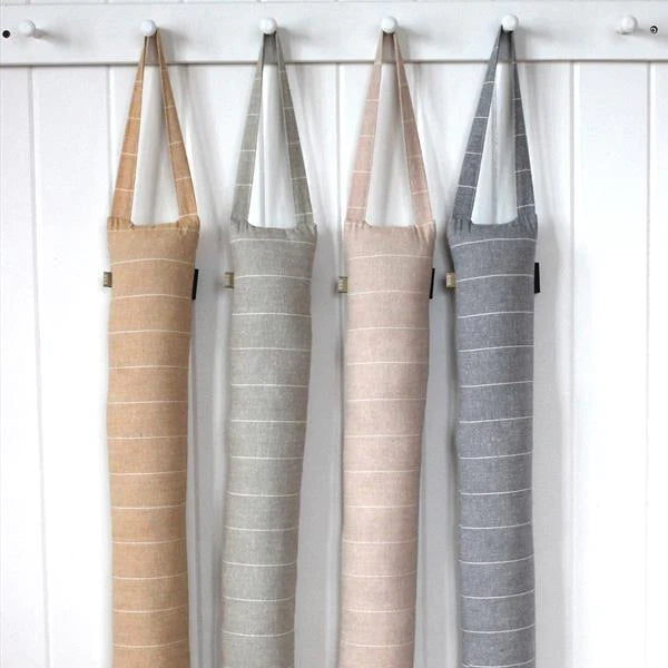 Wild Stripe Draught Excluder - Washed Stone