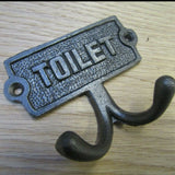 Toilet Plaque Double Coat Hook